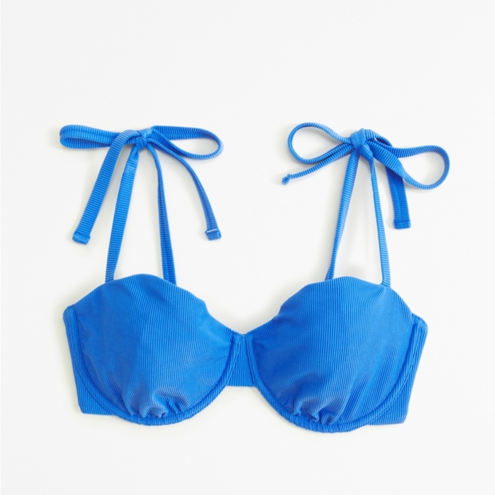 Abercrombie Curve Love Tie-Strap Underwire Bikini Top
